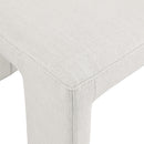 Meridian Benson Cream Linen Textured Fabric Dining Chair IMAGE 7