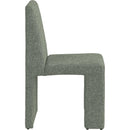 Meridian Benson Green Linen Textured Fabric Dining Chair IMAGE 5