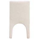 Meridian Gramercy Beige Linen Textured Fabric Dining Chair IMAGE 2