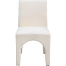 Meridian Gramercy Beige Linen Textured Fabric Dining Chair IMAGE 3
