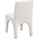 Meridian Gramercy Beige Linen Textured Fabric Dining Chair IMAGE 6