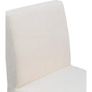 Meridian Gramercy Beige Linen Textured Fabric Dining Chair IMAGE 7