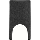 Meridian Gramercy Black Linen Textured Fabric Dining Chair IMAGE 2