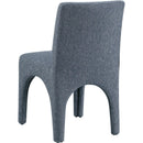 Meridian Gramercy Blue Linen Textured Fabric Dining Chair IMAGE 6