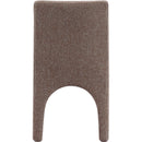 Meridian Gramercy Brown Linen Textured Fabric Dining Chair IMAGE 2