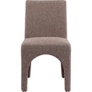 Meridian Gramercy Brown Linen Textured Fabric Dining Chair IMAGE 3
