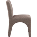 Meridian Gramercy Brown Linen Textured Fabric Dining Chair IMAGE 5