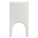 Meridian Gramercy Cream Linen Textured Fabric Dining Chair IMAGE 2