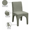 Meridian Gramercy Green Linen Textured Fabric Dining Chair IMAGE 10