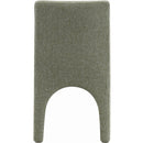 Meridian Gramercy Green Linen Textured Fabric Dining Chair IMAGE 2