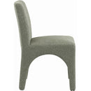 Meridian Gramercy Green Linen Textured Fabric Dining Chair IMAGE 5