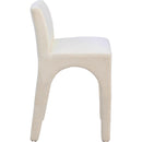 Meridian Gramercy Beige Linen Textured Fabric Stool IMAGE 5