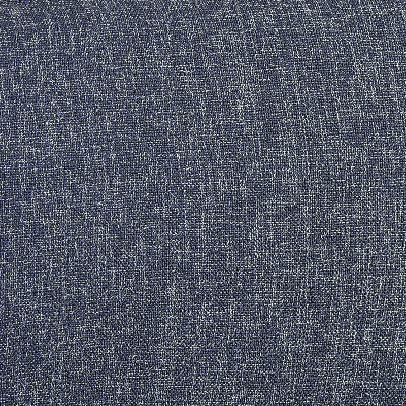 Meridian Gramercy Blue Linen Textured Fabric Stool IMAGE 8