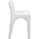 Meridian Gramercy Cream Linen Textured Fabric Stool IMAGE 5