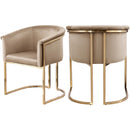 Meridian Tierra Beige Velvet Dining Chair IMAGE 10
