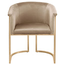 Meridian Tierra Beige Velvet Dining Chair IMAGE 5