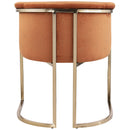 Meridian Tierra Cognac Velvet Dining Chair IMAGE 3