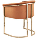 Meridian Tierra Cognac Velvet Dining Chair IMAGE 7