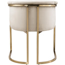 Meridian Tierra Cream Velvet Dining Chair IMAGE 3