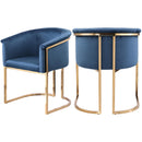 Meridian Tierra Navy Velvet Dining Chair IMAGE 10