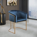 Meridian Tierra Navy Velvet Dining Chair IMAGE 2