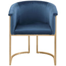 Meridian Tierra Navy Velvet Dining Chair IMAGE 5