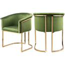 Meridian Tierra Olive Velvet Dining Chair IMAGE 10