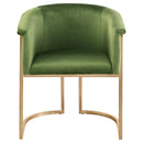 Meridian Tierra Olive Velvet Dining Chair IMAGE 5