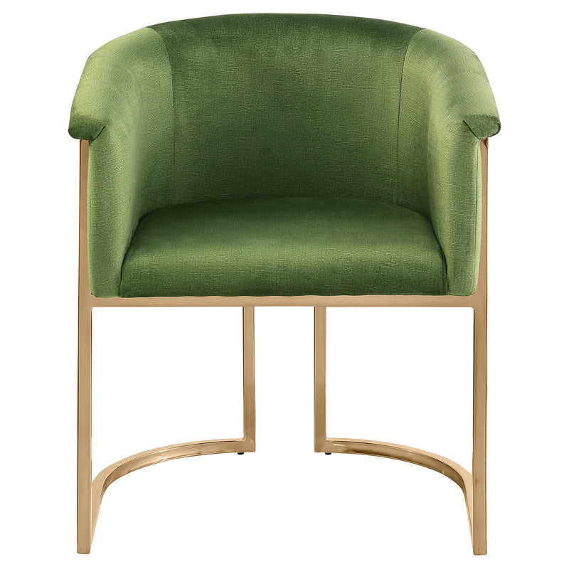 Meridian Tierra Olive Velvet Dining Chair IMAGE 5