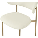 Meridian Lupita Cream Vegan Leather Dining Chair IMAGE 6