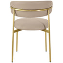 Meridian Lupita Taupe Vegan Leather Dining Chair IMAGE 3