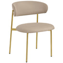 Meridian Lupita Taupe Vegan Leather Dining Chair IMAGE 4