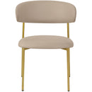 Meridian Lupita Taupe Vegan Leather Dining Chair IMAGE 5