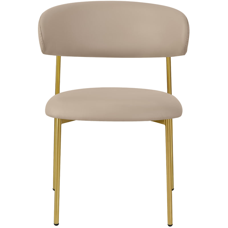 Meridian Lupita Taupe Vegan Leather Dining Chair IMAGE 5