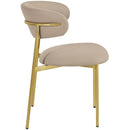 Meridian Lupita Taupe Vegan Leather Dining Chair IMAGE 6