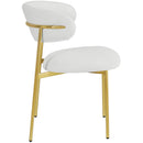 Meridian Lupita White Vegan Leather Dining Chair IMAGE 6