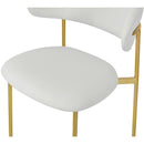 Meridian Lupita White Vegan Leather Dining Chair IMAGE 7