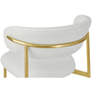 Meridian Lupita White Vegan Leather Dining Chair IMAGE 8