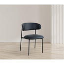 Meridian Lupita Black Vegan Leather Dining Chair IMAGE 2