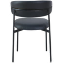 Meridian Lupita Black Vegan Leather Dining Chair IMAGE 3