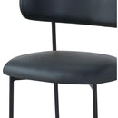 Meridian Lupita Black Vegan Leather Dining Chair IMAGE 6