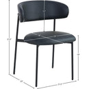 Meridian Lupita Black Vegan Leather Dining Chair IMAGE 8