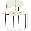 Meridian Lupita Cream Vegan Leather Dining Chair IMAGE 10