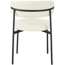 Meridian Lupita Cream Vegan Leather Dining Chair IMAGE 3