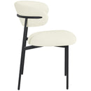 Meridian Lupita Cream Vegan Leather Dining Chair IMAGE 6