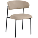 Meridian Lupita Taupe Vegan Leather Dining Chair IMAGE 4