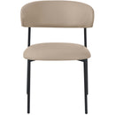 Meridian Lupita Taupe Vegan Leather Dining Chair IMAGE 5