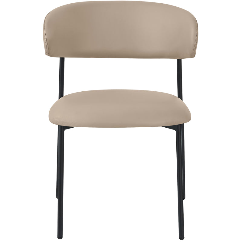 Meridian Lupita Taupe Vegan Leather Dining Chair IMAGE 5