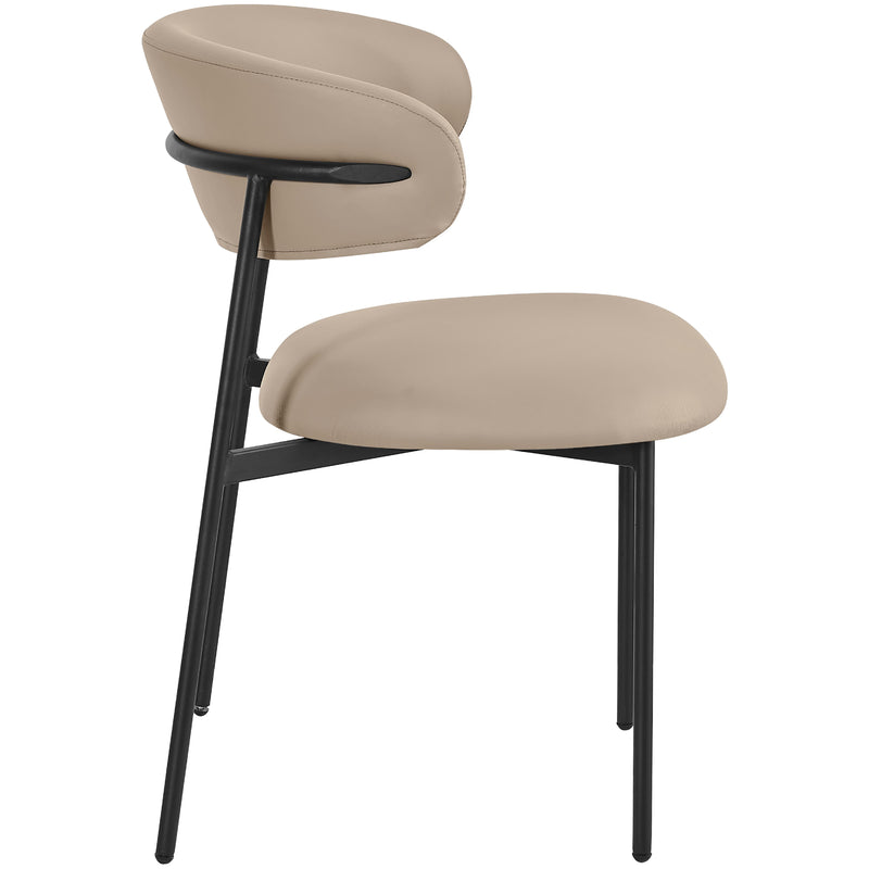 Meridian Lupita Taupe Vegan Leather Dining Chair IMAGE 6