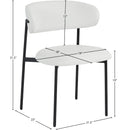 Meridian Lupita White Vegan Leather Dining Chair IMAGE 10